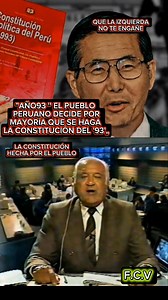 Aquí la prueba, que la #constitución del 93' fué hecha a consulta popular, no como la izquierda te hace creer que fué hecha por #AlbertoFujimori 👇👇😎😎 | Fujimorista Corazón Valiente