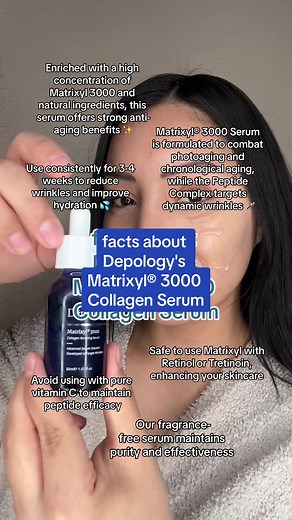 Enriched with a powerful blend of Matrixyl 3000 and natural ingredients, this serum is a celebration of your skin's journey🌟 #AgeGracefully #SkincareTikTok #YouthfulSkin #BeautyTips #NaturalGlow #SkincareRoutine #WrinkleFree #BeautyHacks #Skinfluencer #CleanBeauty