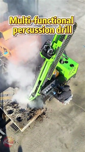 Strong impact power ensures fast penetration and high drilling efficiency#drillrig #machinery