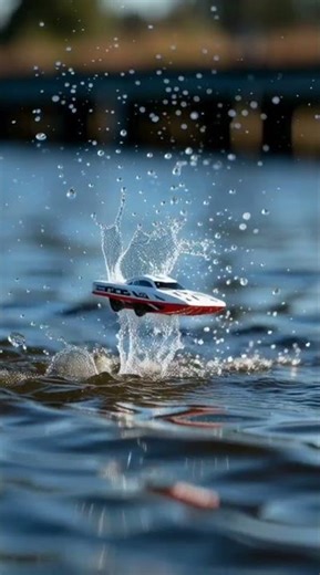 RC Boat Night Ride 🌙 LED Lights ✨ Stunning View on Water