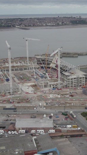 New stadium progress 🚧 #everton #premierleague #football