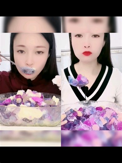Colorful Crunchy Ice Eating Compilation Part 2