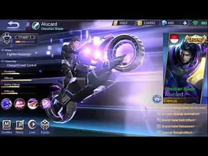 Finally Alucard Legend Skin Obsidian Blade Gameplay Is Here (BEST LEGEND SKIN..?) - Mobile Legends