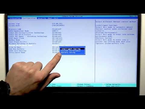 LENOVO V15 – How to Change System Performance Mode in BIOS