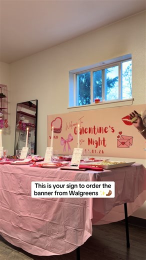 Affordable Walgreens Banner for Galentine's Party