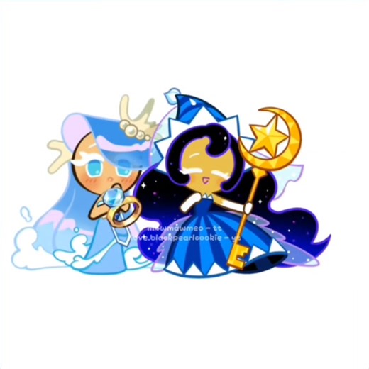 ive had this in my drafts for a while i kinda forgot to post ts #cookierunkingdom #crk #seamoon #seafairycookie #moonlightcookie