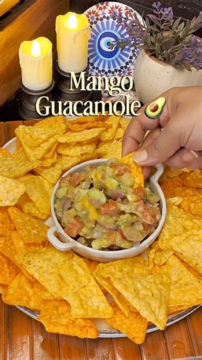 1-minute Mango Guacamole 🥑Easy Healthy Snack 😋 Recipe in description ♥️