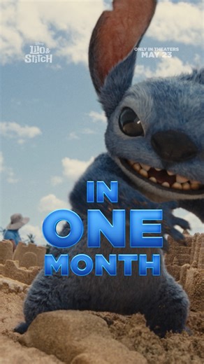 132K views · 3.1K reactions | In ONE MONTH, Stitch arrives in theaters!  See #LiloAndStitch May 23. | Walt Disney Records | Facebook