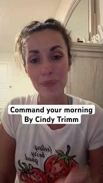 Guide to command your morning prayer, book by Cindy Trimm 🙏 #commandyourday #praywithoutceasing