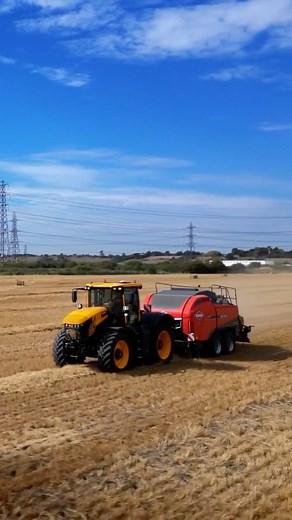 JCB Agriculture on Instagram: "In the Fast(rac) lane. The JCB Fastrac 8330 iCON baling."