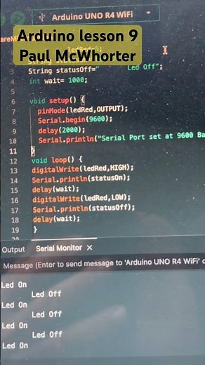 Arduino Lesson 9. Serial print. Home work with Paul McWhorter #arduino