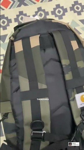 Carhartt WIP kickflip backpack in camo (Camo Mend) review by TheNuhara