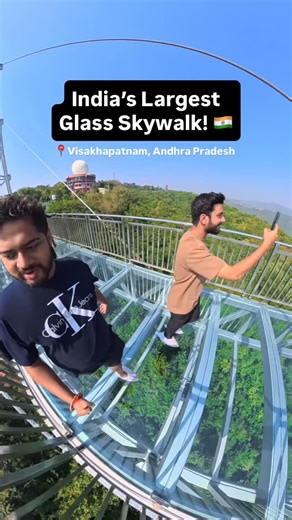 Swapneel Das on Instagram: "Walking on glass! Fear below. Calm above. #GlassSkyWalk #VizagDiaries #Visakhapatnam #VizagLife #IncredibleIndia #SkyWalkIndia #MorningVibes #EarlyMorningWalk #SunriseWalk #AndhraPradesh #TravelIndia #ExploreVizag #NatureMeetsCity #WanderIndia #MorningPeace"