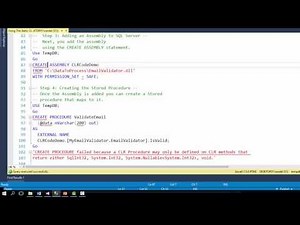 Using CLR Stored Procedures