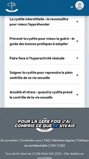 23 reactions | Dites Adieu aux cystites récidivantes  Notre guide personnalisé, conçu par une équipe de 7 experts de santé, vous offre une solution sur mesure ‍⚕️ Libérez vous dès maintenant des douleurs et reprenez le contrôle de votre vie  #cystite #bienêtreintime #csbklinik | CSB Klinik | Facebook