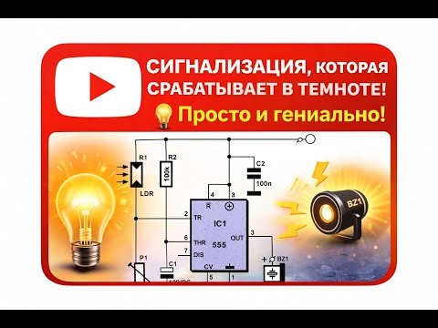 Простая сигнализация, активируемая в темноте