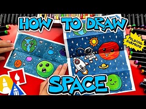 How To Draw Space Folding Surprise - Videos For Kids