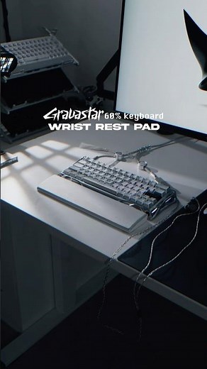 Cleanest keyboard wrist rest Ive ever tried from GravaStar