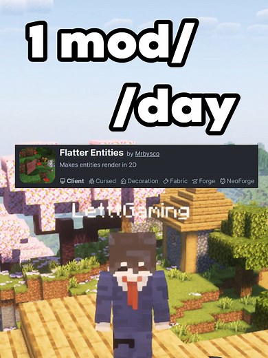Mỗi ngày một mod Minecraft Phần 55 Flatter Entities #minecraft #minecraftmods #minecraftmemes