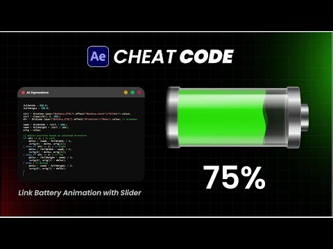 Control Battery Animation with Expressions | After Effects Tutorial