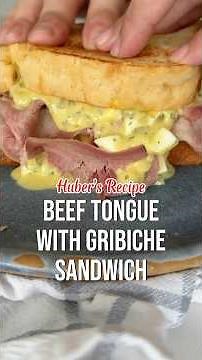 Beef Tongue with Gribiche Sandwich