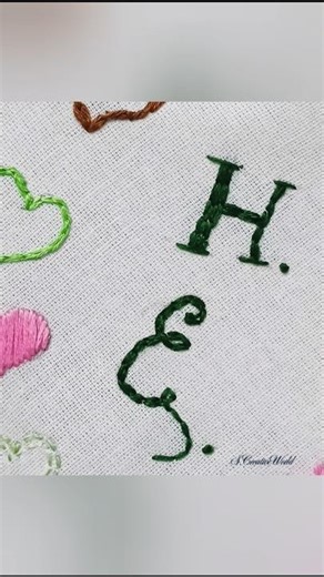 Lettering Needle Art 🪡🌱