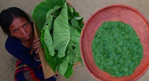 59K views · 1.8K reactions | Arum Leaves Recipe By Santali Women|Village Famous Arum Leaf Paste Recipe | Indian tribe food | Facebook