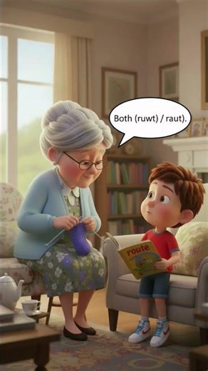 How to pronounce ROUTE?( Granny explains)#LearnEnglish #viralvideo #Pronunciation #Shorts #cartoon