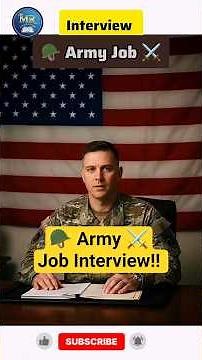🪖 Army Job Interview Conversation | English Speaking Practice for interview | Mr English Guide