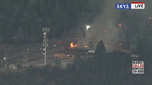 18K views · 349 reactions | Firefighters are battling a fire at the Mt. Charleston Lodge, right across from the Cathedral Rock trailhead, as captured by Sky 3: https://news3lv.com/news/local/fire-reported-at-mt-charleston-lodge-outside-las-vegas | KSNV News 3, Las Vegas | Facebook