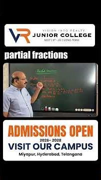 Partial Fractions Shortcut Method | Linear Partial Fractions Explained | IIT-JEE & Intermediate