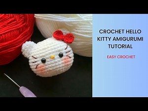 Easy Crochet Hello Kitty Amigurumi Tutorial | Crochet for Beginners 🧶🐱