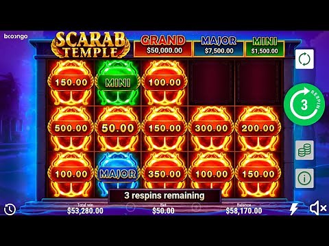 SCARAB TEMPLE - Double BONUS WIN