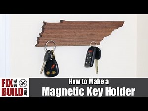 DIY Magnetic Key Holder (State Shaped) | How to Make It