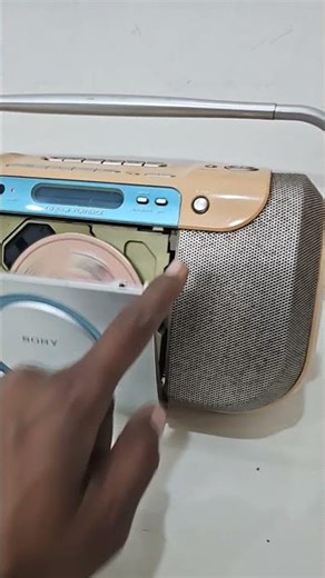 Sony CFD-E100 CD Cassette Tape Player Recorder AM/FM Radio 3 in One Boombox 9023321435 #vintage