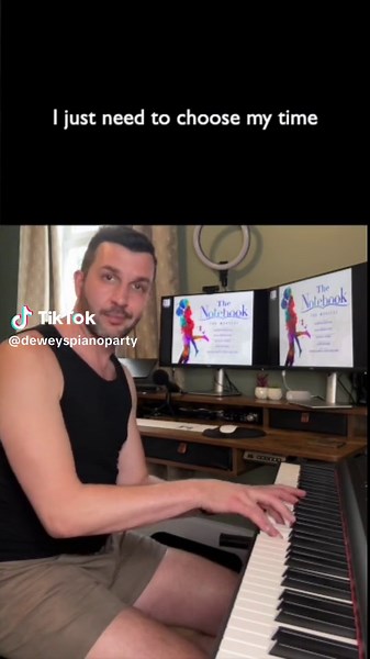 The Notebook Musical: My Days Tenor Key Piano Song