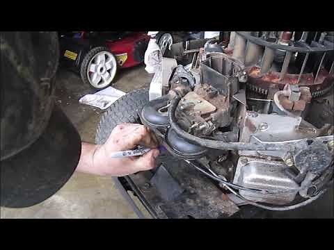 carb clean husqvarna yth2454 part 1