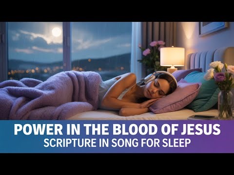 Power in the Blood of Jesus | Gentle Rain & Scripture at 432 Hz For Sleep, & Prayers