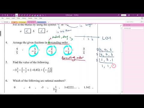 F1 Maths Chapter 1 Rational Numbers (Revision, Part 1)