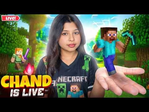 🔴 LIVE | Girl Playing Minecraft First Time 🌸#MinecraftLive#MinecraftGirl#GirlGamer