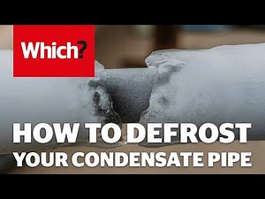 How to defrost your condensate pipe