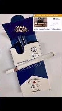 PRE ROLLED PAPER CONE MACHINE kretek packing aluminum foil paper cone machine #cigarette #tobacco