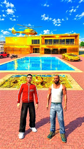 😱 JACK ने बनाया NEW GOLDEN HOUSE! 🏠✨💰 | Indian Theft Auto Aura Simulator #Jack #shorts #viral