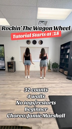 68K views · 589 reactions | Rockin' The Wagon Wheel Line Dance Demo &amp; Tutorial! 32 counts 4 walls No tags_restarts Beginner Choreo_ Jamie Marshall Song_ Wagon Wheel by Darius Rucker @kynee_jo #linedane #linedancing #linedancer #linedanc | Line Dancing | Facebook