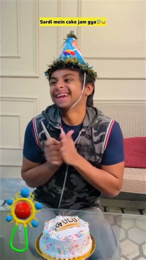 birthday cake in winter 😀😂