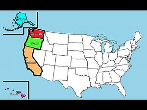 USA, Pacific States - Rap the Map to learn the states & capitals