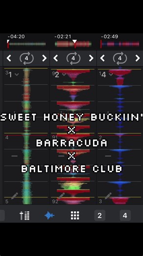 another attempt using multiple decks || sweet honey buckiin’ x barracuda x baltimore club #fyp #beyoncé #rock #djmix #remix