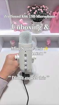 ZealSound USB microphone sound test asmr #zealsoundmicrophone #asmr #shorts