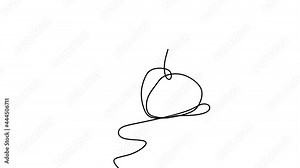 Single continuous drawing of butterfly, drawing by hand with black lines and white background. One line art