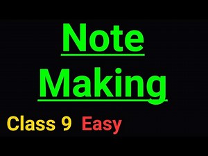 Class 9, Note Making, #PSEB #CBSE